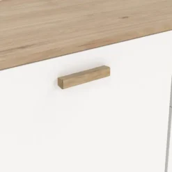 Hioshop Ikast dressoir 2 deuren- 3 lades eiken decor- wit