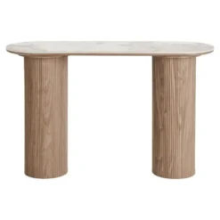 Hioshop Isa sidetable keramiek wit