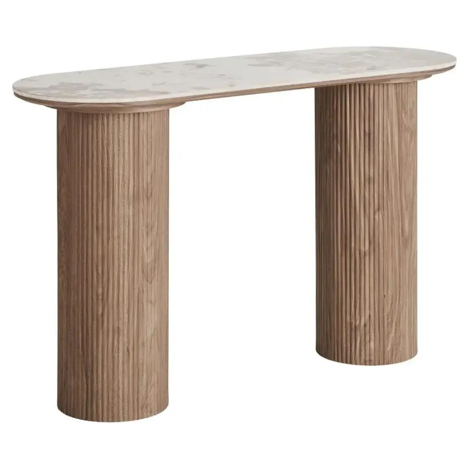 Hioshop Isa sidetable keramiek wit
