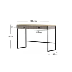 Hioshop Lucrezia sidetable 2 lades kashmir