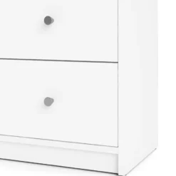 Hioshop Maria kommode breed met 6 lades- wit