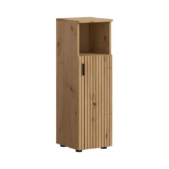 Hioshop Mone badkamerkast 1 deur- 1 plank eiken decor