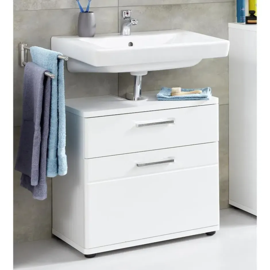 Hioshop Monte wastafel wit hoogglans- wit