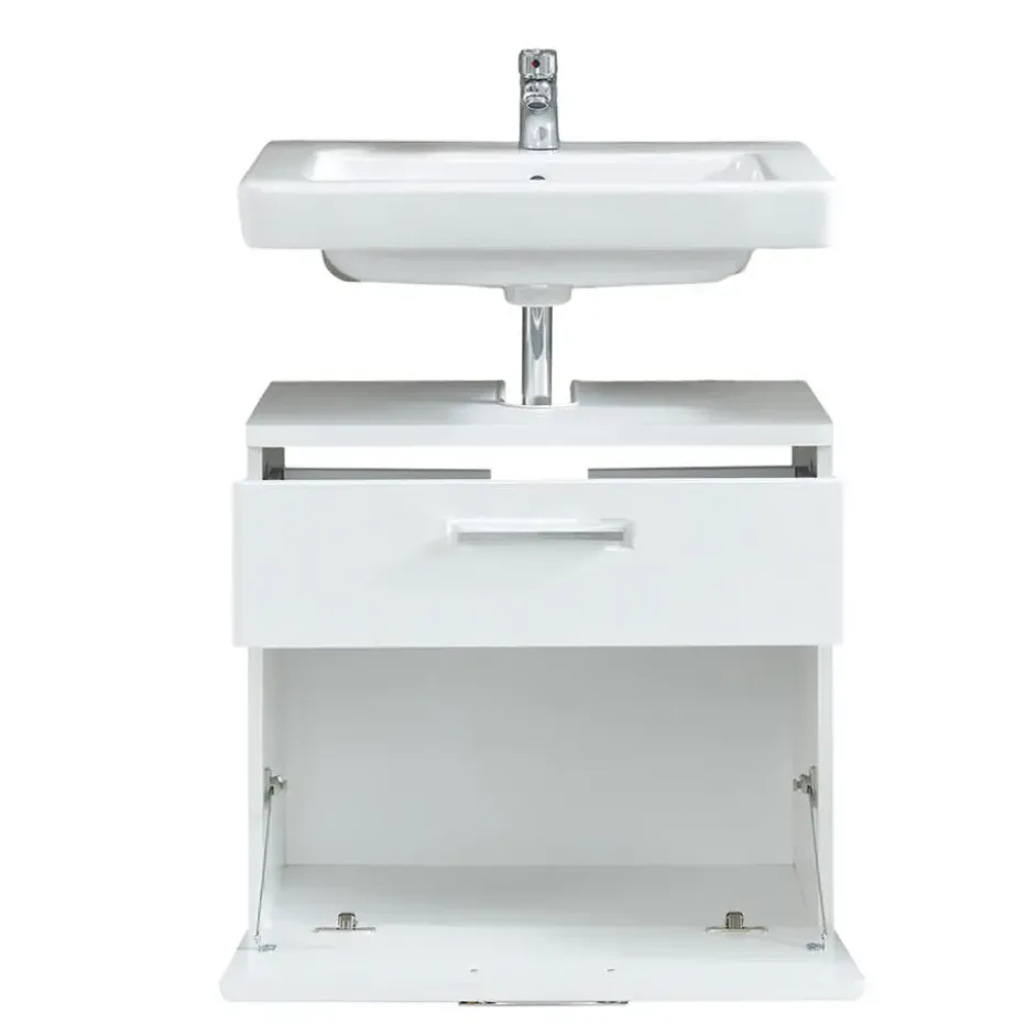 Hioshop Monte wastafel wit hoogglans- wit