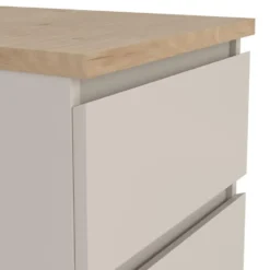 Hioshop Naia nachtkastje 2 lades eikdecor