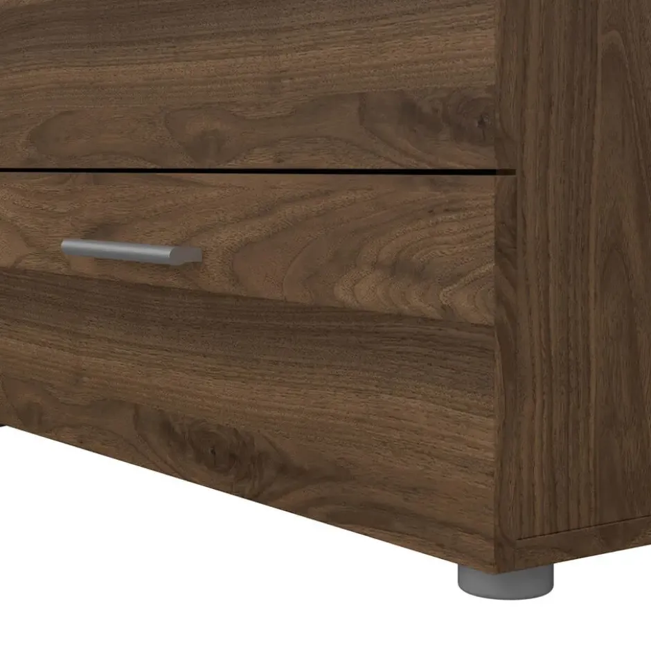 Hioshop Pepe kommode 8 lades walnoot decor
