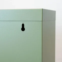 Hioshop Pisa schoenenkast groen metaal met 6 vakken