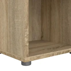 Hioshop Prima wandkast 3 vakken eikenstructuurdecor