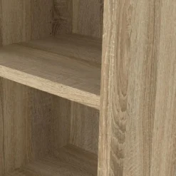 Hioshop Prima wandkast 3 vakken eikenstructuurdecor