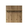 Hioshop PureBliss kapstok 1 plank- 1 kleerhanger- 4 haken eiken decor