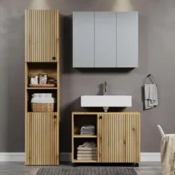 Hioshop PureBliss spiegelkast eiken decor