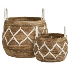 Hioshop Runa mand set van 2 natuur