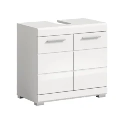 Hioshop Scout wastafel 2 deuren- 2 lades wit hoogglans- wit