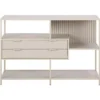 Hioshop Sea wandkast 2 lades 3 planken grijs