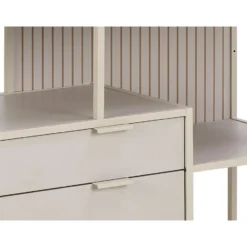 Hioshop Sea wandkast 2 lades 3 planken grijs