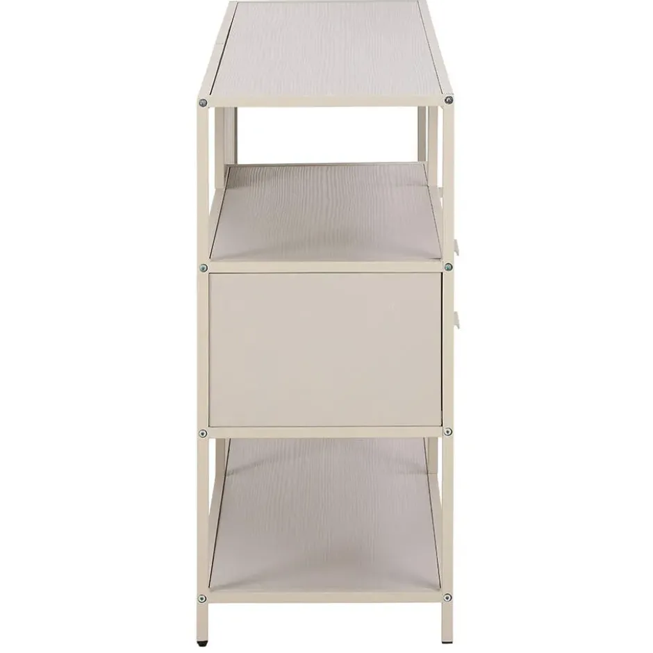 Hioshop Sea wandkast 2 lades 3 planken grijs