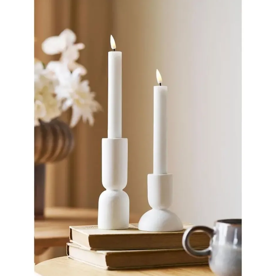 Hioshop Åse kandelaar set van 2 wit