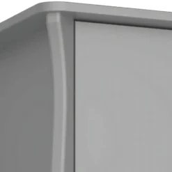 Hioshop Simon kledingkast 1 lade 2 deuren grijs