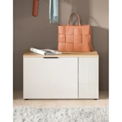 Hioshop Slide bank met opberging 2 deuren kasjmierdecor