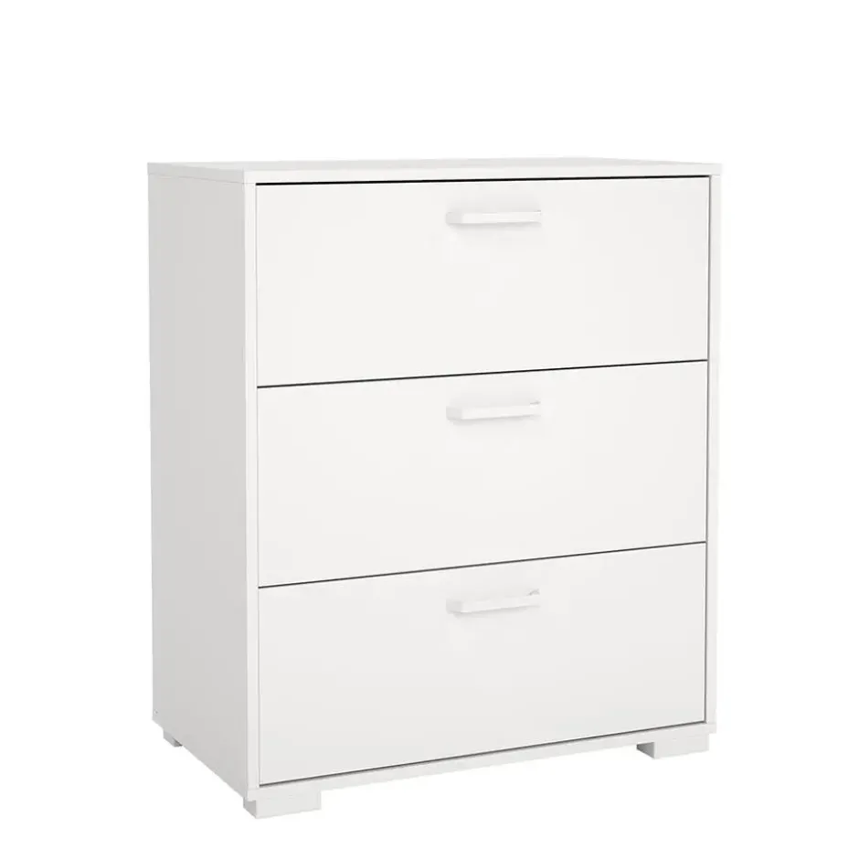 Hioshop Sofia ladekast 3 lades wit