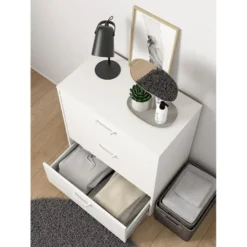Hioshop Sofia ladekast 3 lades wit