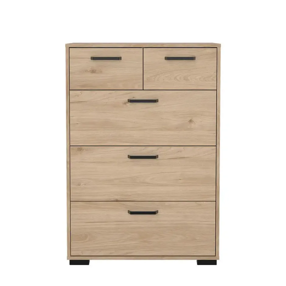 Hioshop Sofia ladekast 5 lades eikdecor