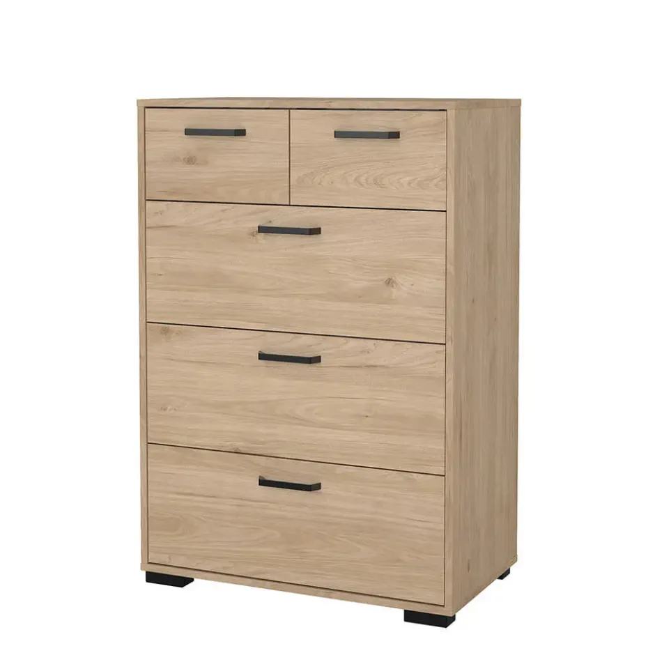 Hioshop Sofia ladekast 5 lades eikdecor