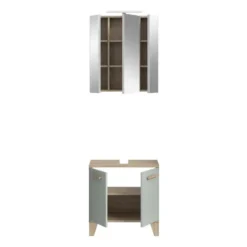 Hioshop Star badkamer incl verlichting 60cm lichtgroen