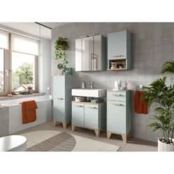 Hioshop Star badkamer incl verlichting 158cm lichtgroen