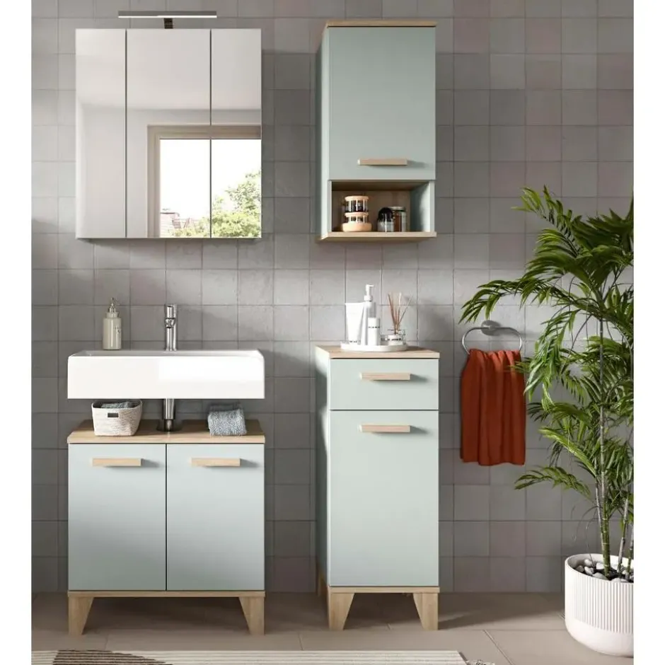 Hioshop Star badkamer incl verlichting 109cm lichtgroen