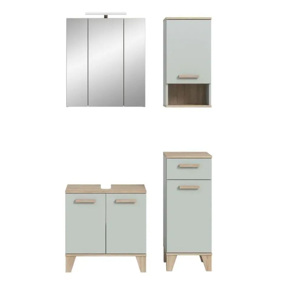 Hioshop Star badkamer incl verlichting 109cm lichtgroen