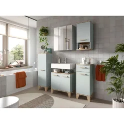 Hioshop Star badkamerkast 1 deur lichtgroen