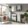 Hioshop Star badkamerkast 2 laden- 1 deur lichtgroen