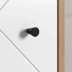 Hioshop Touch wastafel mat wit- eiken decor
