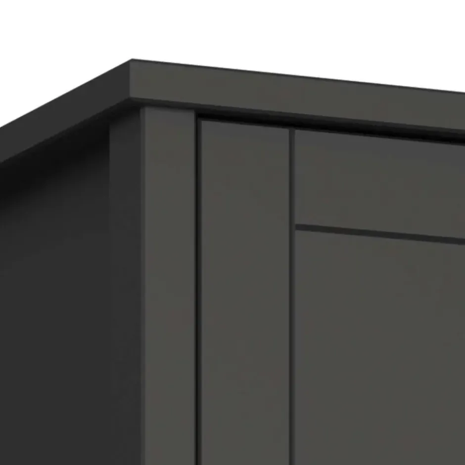 Hioshop Tromsø kledingkast 2 deuren koffiekleur