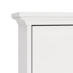 Hioshop Venedig schoenenkast met 3 klepdeuren in wit