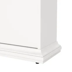 Hioshop Venedig schoenenkast met 3 klepdeuren in wit