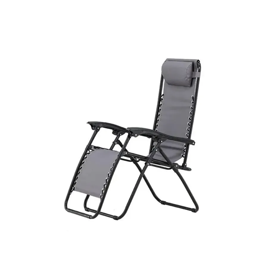 Hioshop Vulcano ligstoel grijs