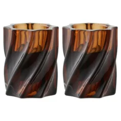 Hioshop Ylva kandelaar set van 2 bruin