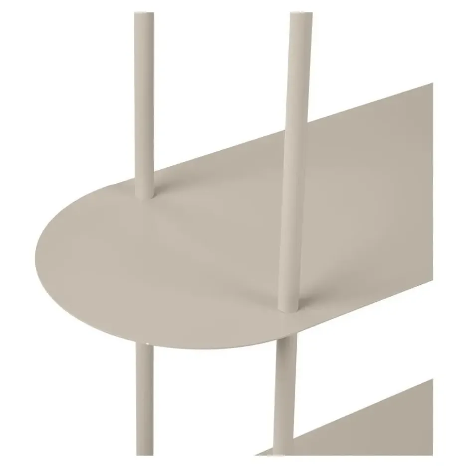 Hioshop Yrsa wandkast 5 planken zandkleur
