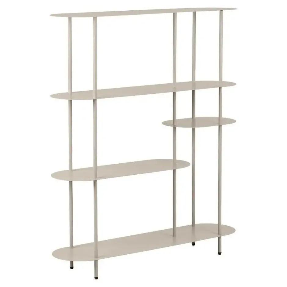 Hioshop Yrsa wandkast 5 planken zandkleur