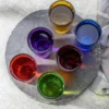 HI Waterglazen/drinkglazen - 6x - kleurenmix - 320 ml
