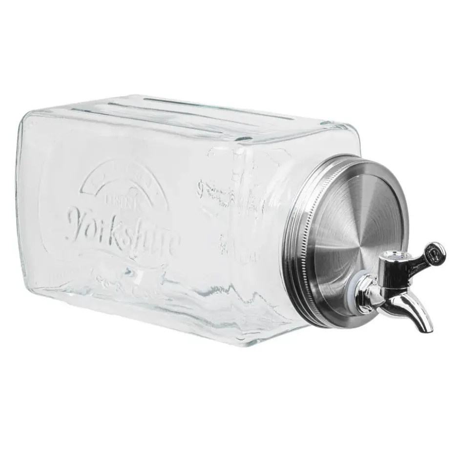 HI Water/Limonade dispenser tap - 3,8L - glas - 32 x 15 cm
