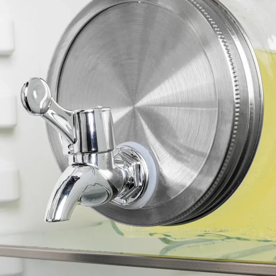 HI Water/Limonade dispenser tap - 3,8L - glas - 32 x 15 cm