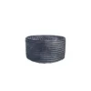 Hocker Rond Antraciet Ribstof - 60x60x32cm - Tilia
