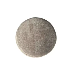 Hocker Rond Beige Stof - 60x60x32cm - Cremona