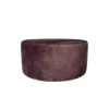 Hocker Rond Bruin Stof - 80x80x39cm - Adore