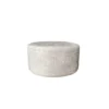 Hocker Rond Bruin Stof - 60x60x32cm - Adore