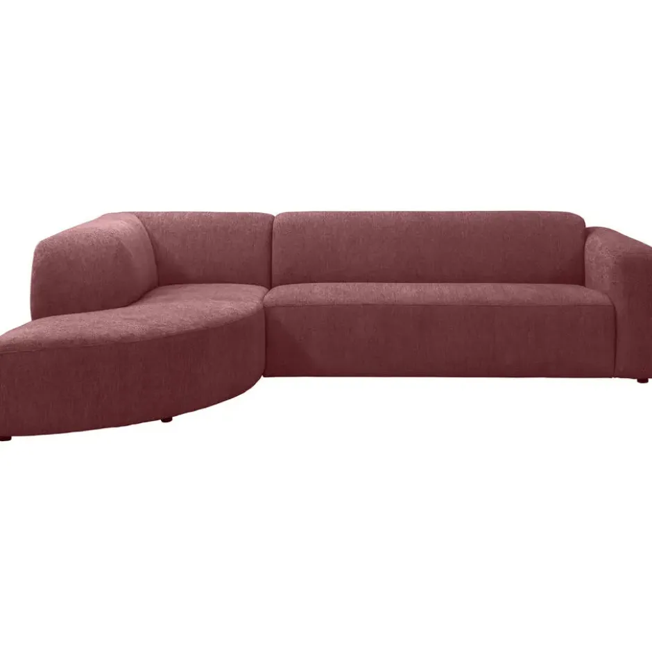 Hoekbank Astoria links - Venro - wijnrood
