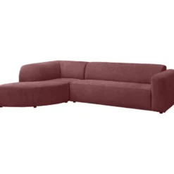 Hoekbank Astoria links - Venro - wijnrood